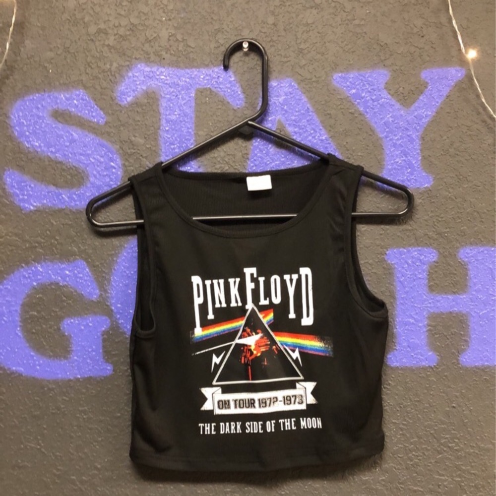 Pink Floyd Graphic Crop Tank